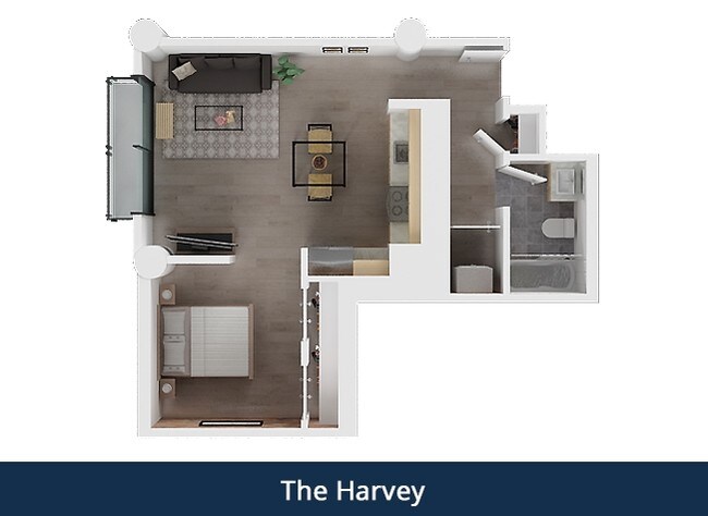 1x1 - 531 floor plan